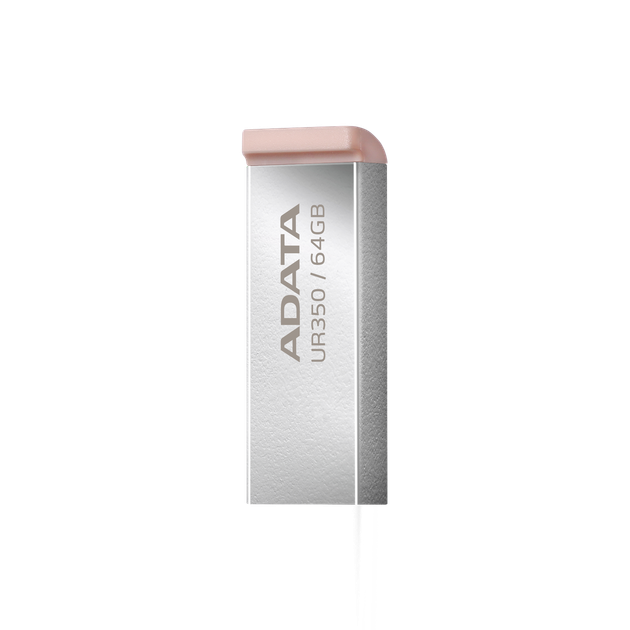 Флеш-накопичувач ADATA USB 3.2 UR 350 64Gb Silver/Beige - изображение 4