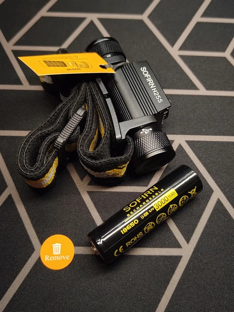 Налобний ліхтар Sofirn H25S, LED SST40 LED 1200 lm, USB type-C, 18650 на 3000 mAh у комплекті, Ліхтар на голову - зображення 7