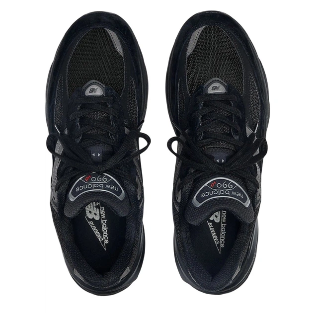 Мужские кроссовки повседневные NB 990v6 Triple Black 44 (28,0 см) Черный - изображение 6