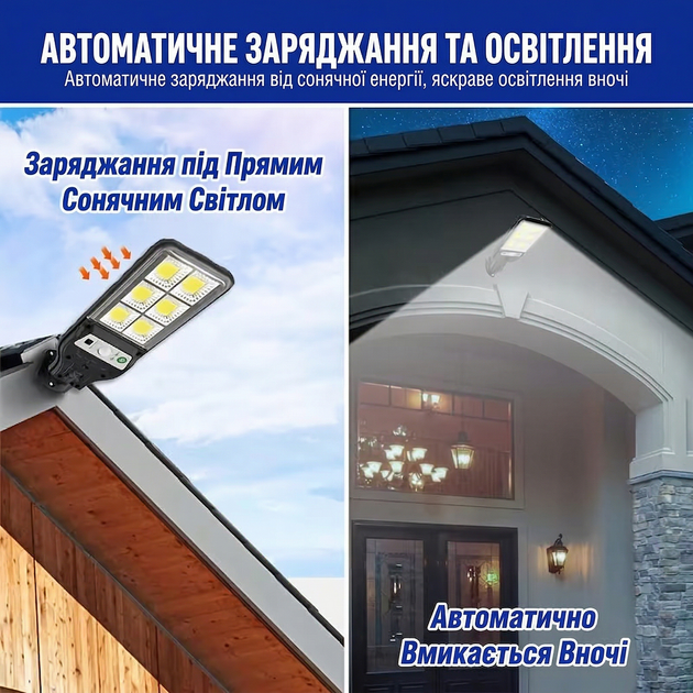 Фонарь уличный беспроводной светильник аккумуляторный на солнечной батарее 6 COB наружный светодиодный прожектор с датчиком движения и пультом на столб стену - Фото 7 Фонарь уличный беспроводной светильник аккумуляторный на солнечной батарее 6 COB наружный светодиодный прожектор с датчиком движения и пультом на столб стену - изображение 7