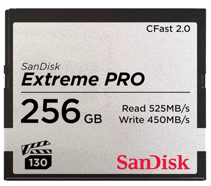 Карта памяти SANDISK Extreme PRO CFast 256GB VPG-130 (SDCFSP-256G-G46D) - Фото 1 Карта памяти SANDISK Extreme PRO CFast 256GB VPG-130 (SDCFSP-256G-G46D) - изображение 1