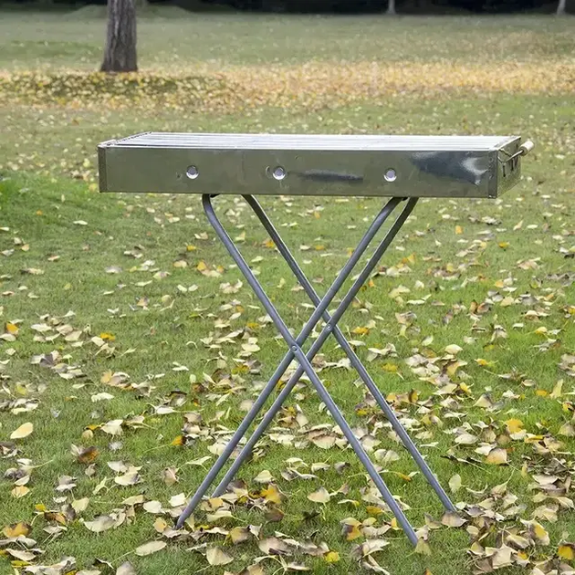 Переносний мангал BARBECUE TRAY 770T MD-008 809 (80*30*78см) - изображение 3