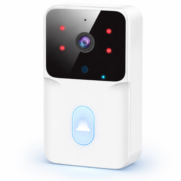 Беспроводной Wi-Fi видеозвонок с камерой Tuya Smart Life, ночное видение, датчик движения, двусторонняя связь, HD - Фото 7 Беспроводной Wi-Fi видеозвонок с камерой Tuya Smart Life, ночное видение, датчик движения, двусторонняя связь, HD - изображение 7