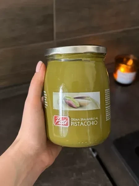Фісташкова паста Pisti Crema Spalmabile Al Pistacchio 45% високоякісна 600г - изображение 2