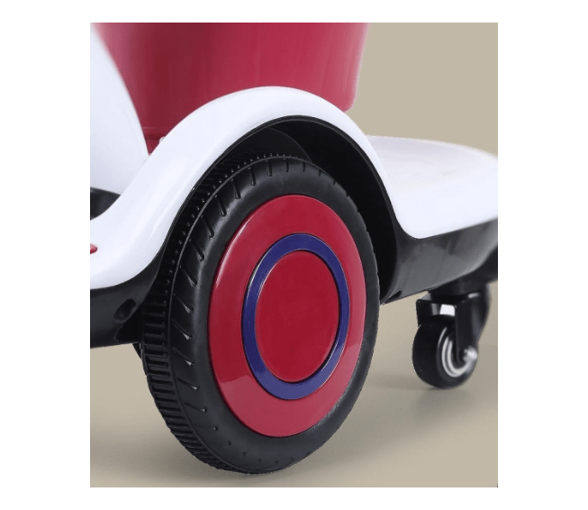 Дитячий електрокарт GO KART F1 2x6V акумулятори, EVA-колеса, Bluetooth, інтерактивне кермо, пульт Д/У Білий - зображення 2