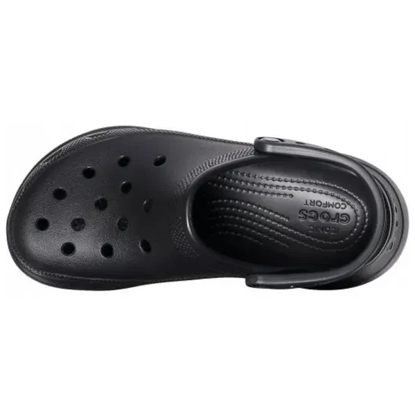Жіночі крокси на платформі Crocs Classic Bae Clog Чорні 206302-100 W8/38-39/24.6см - Фото 4 Жіночі крокси на платформі Crocs Classic Bae Clog Чорні 206302-100 W8/38-39/24.6см - зображення 4