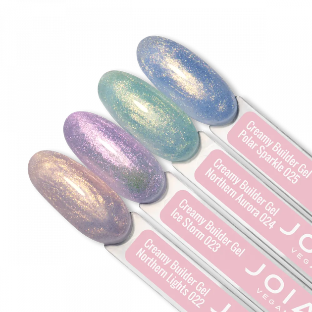 Моделюючий гель JOIA vegan Creamy Builder Gel Polar Sparkle №025 15 мл - изображение 2