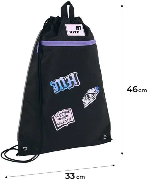 Сумка для взуття Kite Molang 46х33 см Чорна (MH26-601M-1) - зображення 3