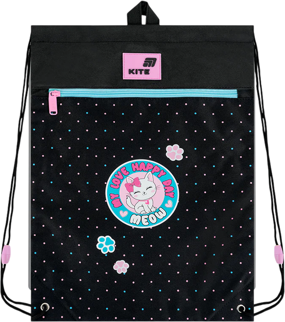 Сумка для взуття Kite Pretty Kitty 46х33 см Чорна (K26-601M-38) - зображення 4