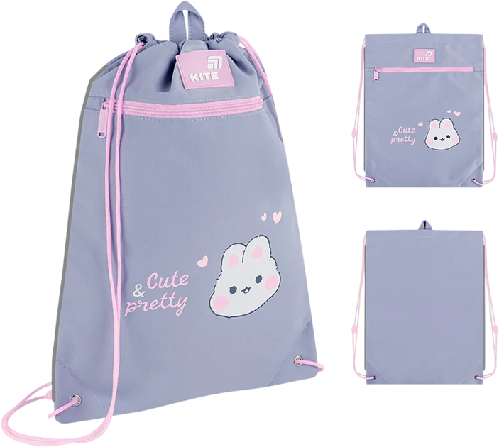 Сумка для взуття Kite Pretty Nice 46х33 см Сіра (K26-601M-40) - зображення 2