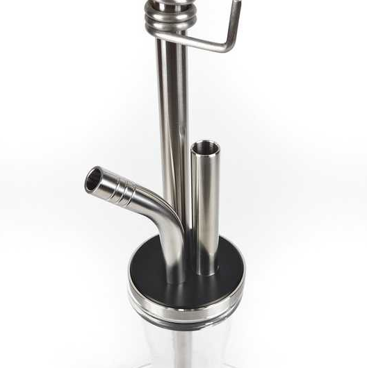 Кальян Trumpet Hookah Mini Трампет Хука Мини 45 см нержавейка полиацесталь шахта 14 мм на уплотнителе с диффузором полная комплектация - изображение 9