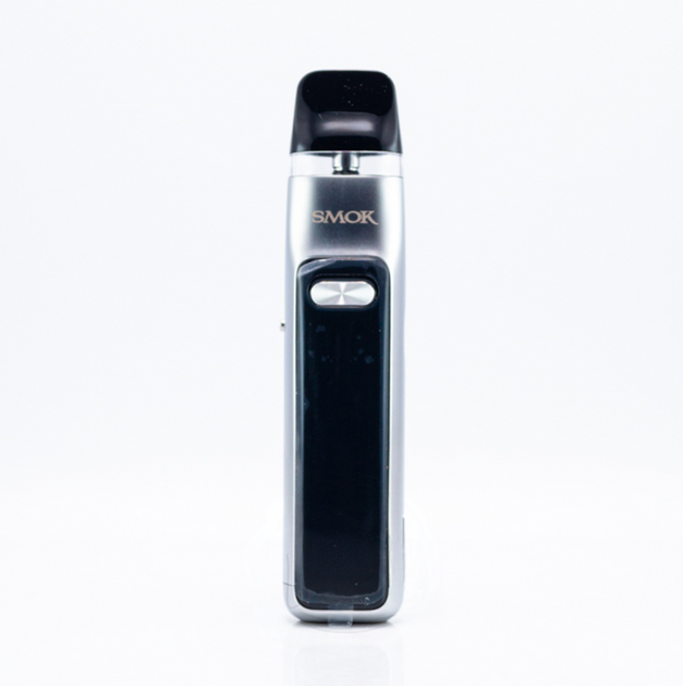 Багаторазова Pod-система Smok Novo GT Silver електронна сигарета смок нове 1300 мАч вейп до 30 Вт подвійний IML-екран швидка зарядка срібна - зображення 5