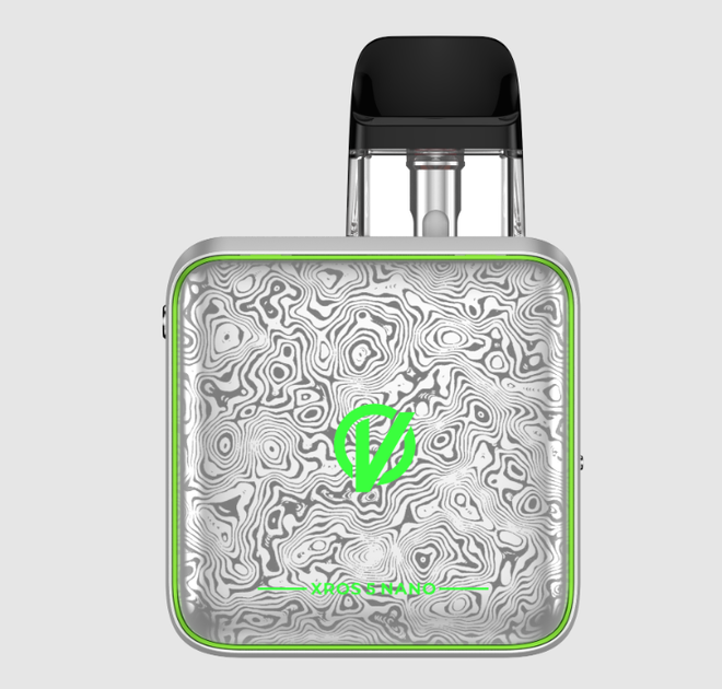 Многоразовая Pod система Vaporesso XROS 5 Nano Damascus Silver мощная электронная сигарета до 30Втд на 1600 мАч с картриджем на 3мл премиальный вид серебро - изображение 8