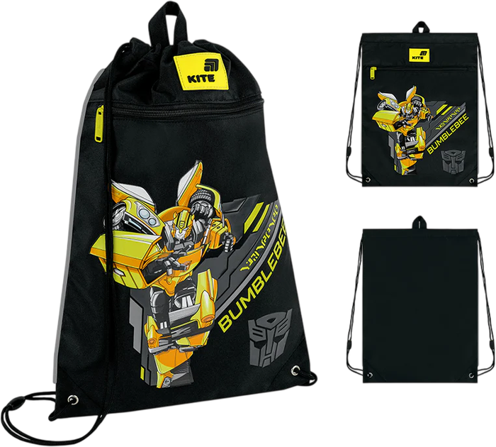 Сумка для взуття Kite Transformers 46х33 см Чорна (TF26-601M-1) - зображення 2