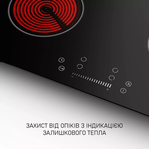 Варочная поверхность Minola MHS 6074 TBL, черная электрическая стеклокерамическая рабочая поверхность на кухню, конфорки Hi-Light - изображение 6