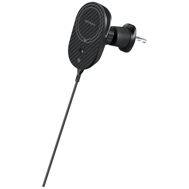 Автотримач з функцією бездротової зарядки Pitaka MagEZ Pro 2 15W Black Grey with MagSafe (CM2402N) - Фото 5 Автотримач з функцією бездротової зарядки Pitaka MagEZ Pro 2 15W Black Grey with MagSafe (CM2402N) - зображення 5