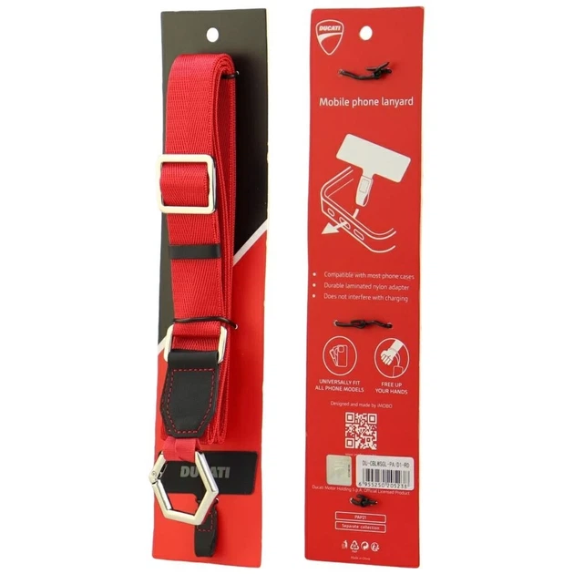 Универсальный шнурок Ducati Lanyards Red (DU-CBLWSGL-PA/D1-RD) - изображение 3