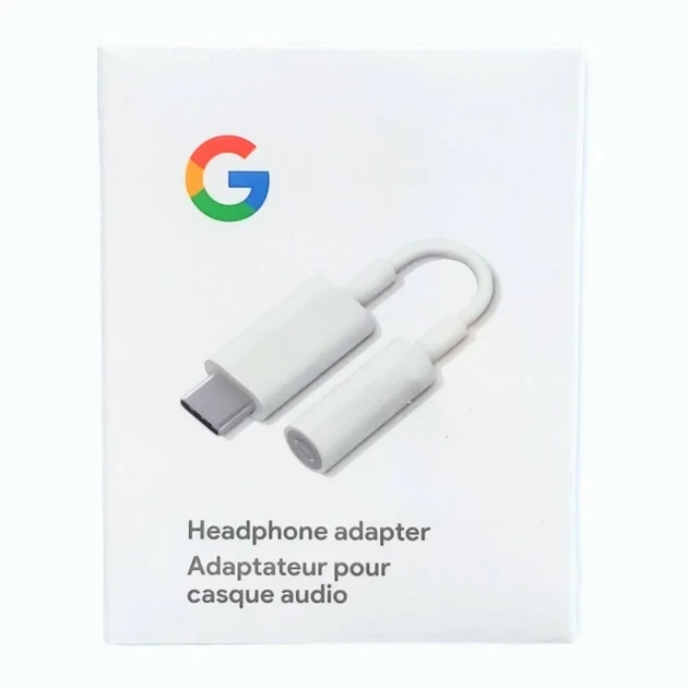 Адаптер Google Pixel USB-C to Mini-Jack 3.5 мм White - изображение 5