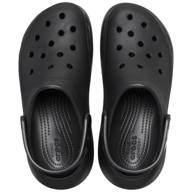 Crocs Classic Crush Clog Black Кроксы Женские Сабо Классик Краш Черные - (39 р.) M7/W9 - Фото 4 Crocs Classic Crush Clog Black Кроксы Женские Сабо Классик Краш Черные - (39 р.) M7/W9 - изображение 4
