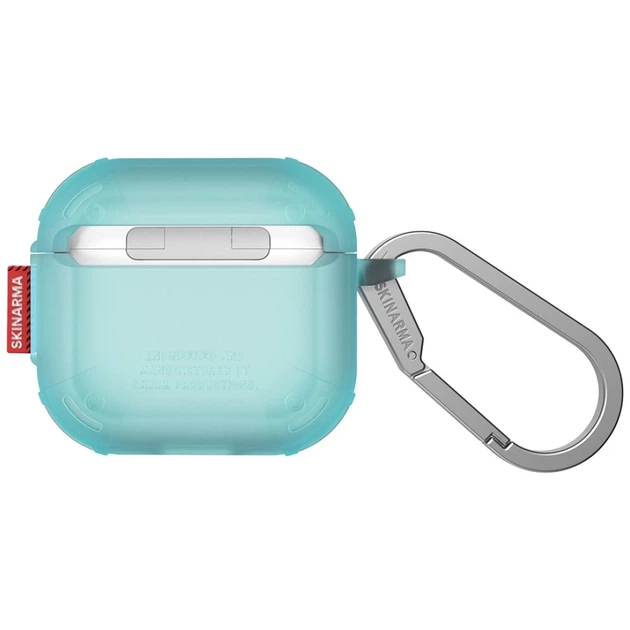 Чехол для наушников Skinarma Mecha CE для AirPods 4 Teal (SK-AP4MECCE-TEAL) - изображение 3