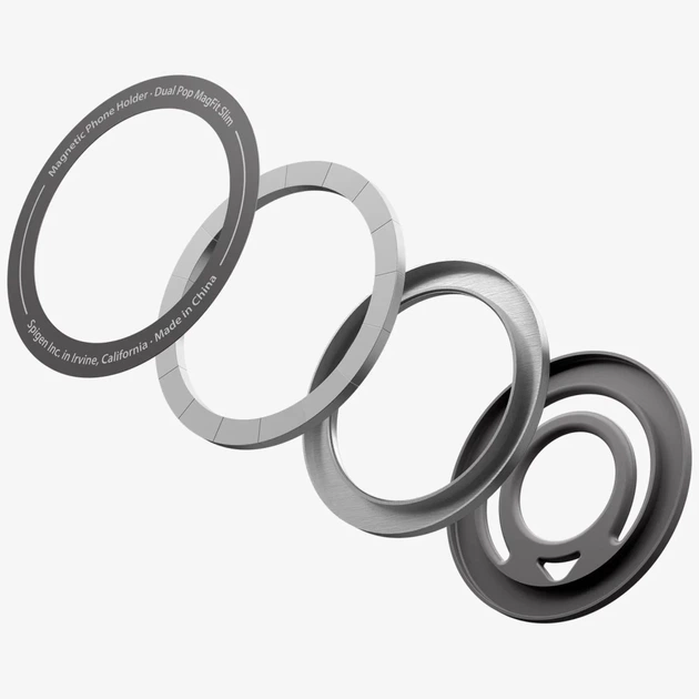 Тримач Spigen Dual Pop with MagSafe Grey (8800283313277) - Фото 6 Тримач Spigen Dual Pop with MagSafe Grey (8800283313277) - зображення 6