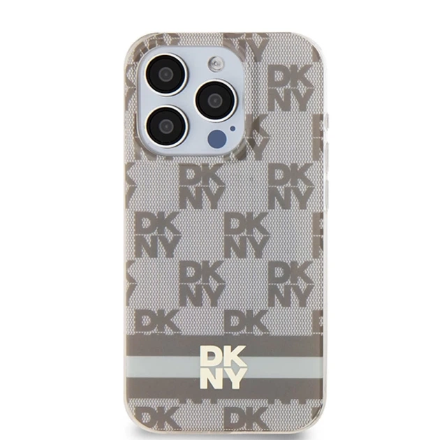 Чехол DKNY Checkered Mono Pattern для iPhone 13 Pro Max 6.7" Beige with MagSafe (DKHMP13XHCPTSE) - Фото 3 Чехол DKNY Checkered Mono Pattern для iPhone 13 Pro Max 6.7" Beige with MagSafe (DKHMP13XHCPTSE) - изображение 3