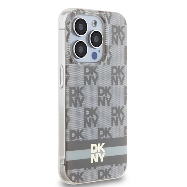 Чехол DKNY Checkered Mono Pattern для iPhone 13 Pro Max 6.7" Beige with MagSafe (DKHMP13XHCPTSE) - Фото 4 Чехол DKNY Checkered Mono Pattern для iPhone 13 Pro Max 6.7" Beige with MagSafe (DKHMP13XHCPTSE) - изображение 4