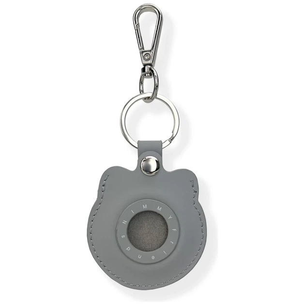 Чохол-брелок Nimmy для AirTag Glasses Cool Cat Gray (N-YJ-YSK-05) - зображення 2