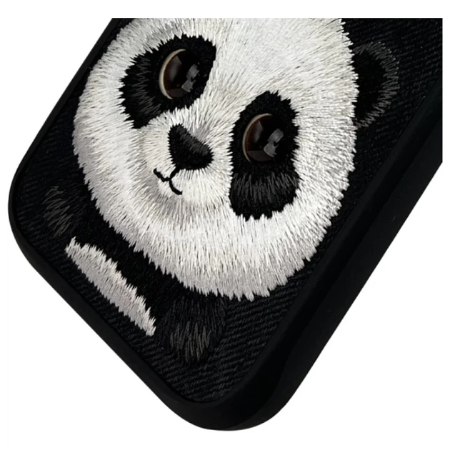 Etui Nimmy Big Eyed Pet 2.0 Panda do iPhone 16 Pro Black (6971080319761) - obraz 4