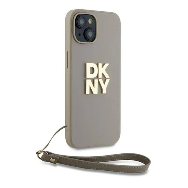 Чехол DKNY Wrist Strap Stock Logo для iPhone 15 / iPhone 14 / iPhone 13 Beige (DKHCP15SPBSWSE) - Фото 3 Чехол DKNY Wrist Strap Stock Logo для iPhone 15 / iPhone 14 / iPhone 13 Beige (DKHCP15SPBSWSE) - изображение 3