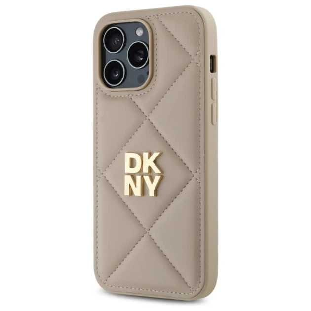 Чехол DKNY Quilted Stack Logo для iPhone 14 Pro Max Beige (DKHCP14XPQDSLE) - Фото 2 Чехол DKNY Quilted Stack Logo для iPhone 14 Pro Max Beige (DKHCP14XPQDSLE) - изображение 2