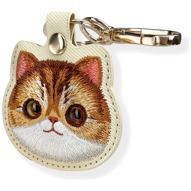 Чехол-брелок Nimmy для AirTag Big Eyed Pet 2.0 Cat Khaki (N-XDY-YSK-05) - изображение 3