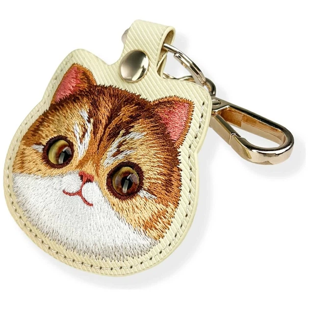 Чехол-брелок Nimmy для AirTag Big Eyed Pet 2.0 Cat Khaki (N-XDY-YSK-05) - изображение 5