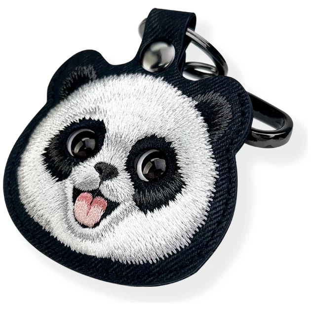 Чехол-брелок Nimmy для AirTag New Big Eyed Pet 2.0 Panda Black (N-XDY-YSK-06-A) - изображение 3