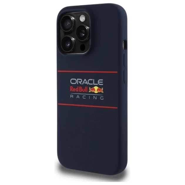 Чохол Red Bull Silicone Horizontal Logo для iPhone 14 Pro Navy with MagSafe (RBHMP14L24SIHSRV) - зображення 2