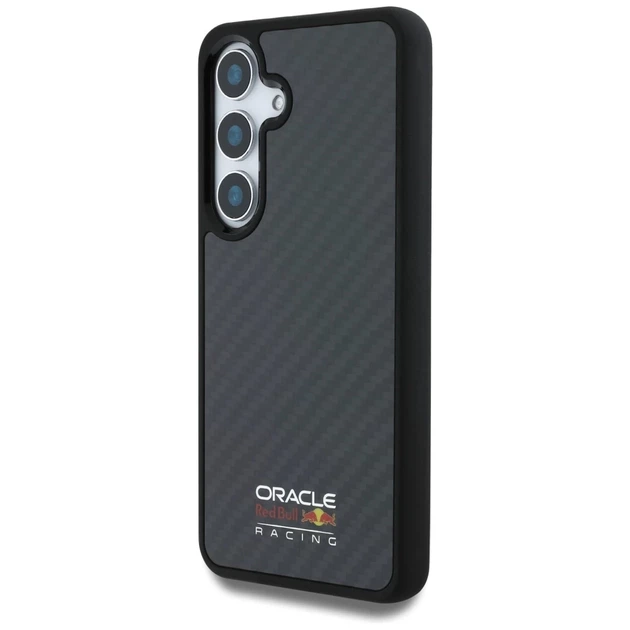 Чохол Red Bull Carbon Fiber Shiny Logo для Samsung Galaxy S25 (S931) Black with MagSafe (RBHMS25S24CFILSK) - зображення 2