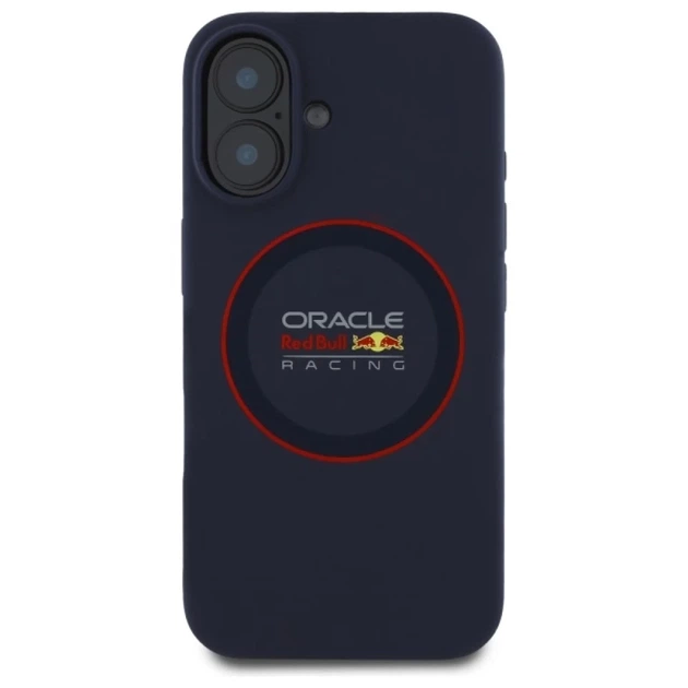 Чохол Red Bull Silicone Red Ring для iPhone 16 Plus Navy with MagSafe (RBHMP16M24SIILVR) - зображення 3