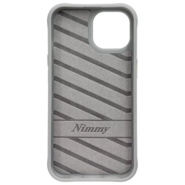 Etui Nimmy Glasses Cool Cat do iPhone 15 Grey (6971080310898) - obraz 5