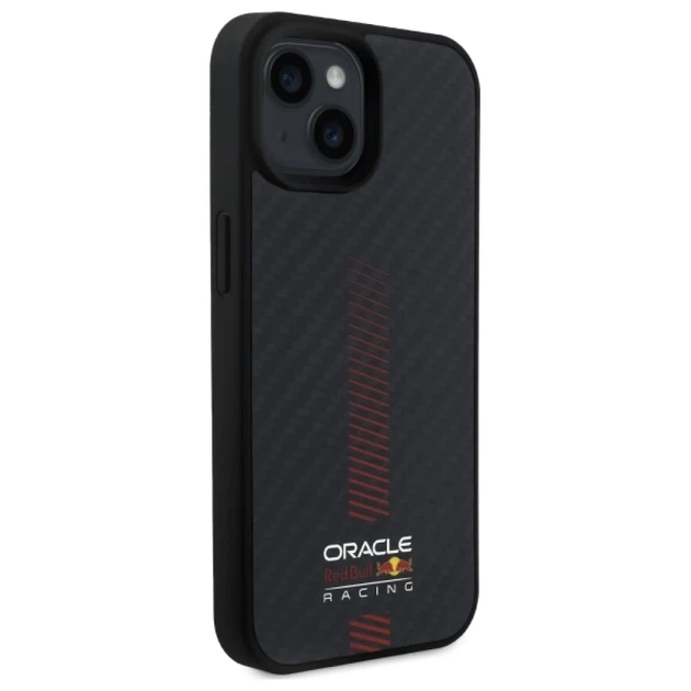 Чохол Red Bull Carbon Fiber Powerbar для iPhone 15 Black with MagSafe (RBHMP15S24CFGSMK) - зображення 4
