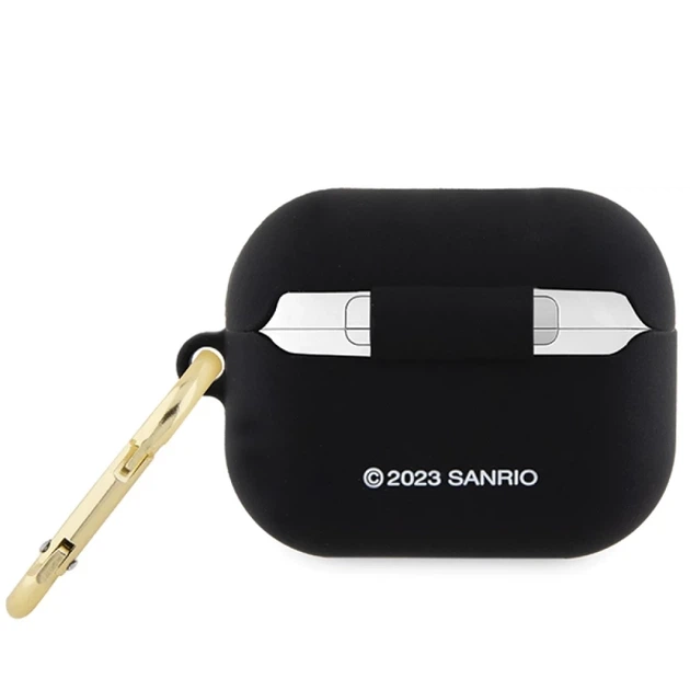 Чехол для наушников Hello Kitty Silicone 3D Kitty Head для AirPods Pro Black (HKAP3DKHSK) - изображение 2