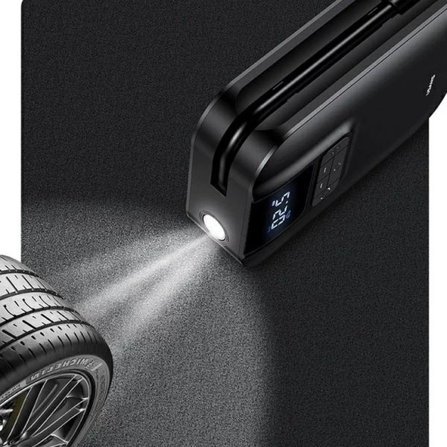 Автомобильный насос Usams ZB215 Mini Car Air Pump 5000mAh Black (CQBZB21501) - изображение 3