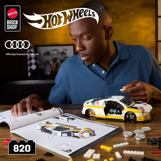 Машинка-конструктор Hot Wheels Brick Shop Elite Audi R8 LMS (JFT18) - изображение 4