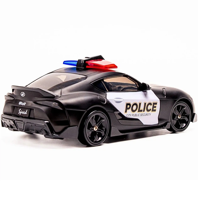 Радіокерована дрифт машина Toyota Supra MK5 Police 1:24 4WD поліцейська авто зі світлом і звуком сирена пульт керування - Фото 7 Радіокерована дрифт машина Toyota Supra MK5 Police 1:24 4WD поліцейська авто зі світлом і звуком сирена пульт керування - зображення 7
