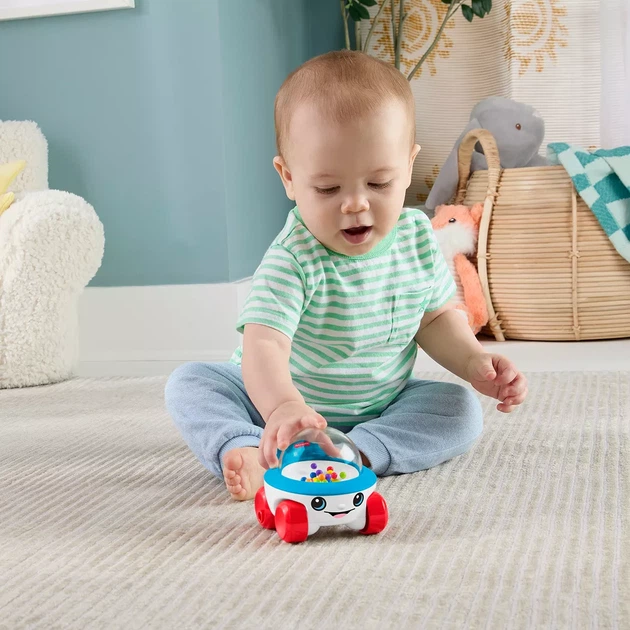 Каталка‑машинка Fisher Price Попкорн (JKD57) - Фото 6 Каталка‑машинка Fisher Price Попкорн (JKD57) - изображение 6