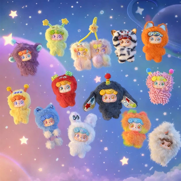 Мягкая игрушка-сюрприз с кольцом Pop Top Jotoys Q.Kid Космо-волны (JO-2025044) - Фото 2 Мягкая игрушка-сюрприз с кольцом Pop Top Jotoys Q.Kid Космо-волны (JO-2025044) - изображение 2