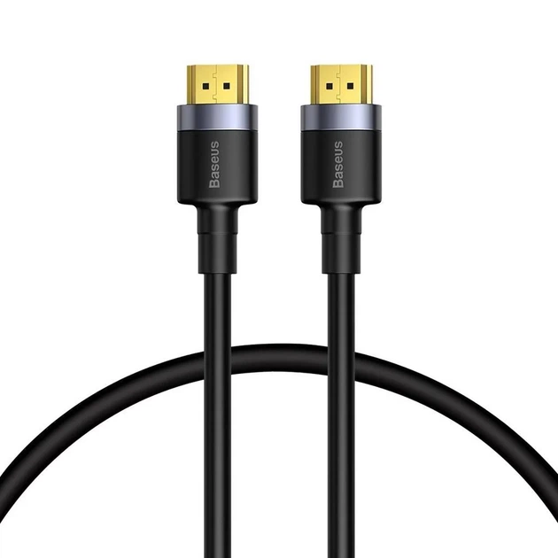 Кабель Baseus Cafule HDMI 4K to HDMI 4K 1m Black (CADKLF-E01) - Фото 1 Кабель Baseus Cafule HDMI 4K to HDMI 4K 1m Black (CADKLF-E01) - зображення 1