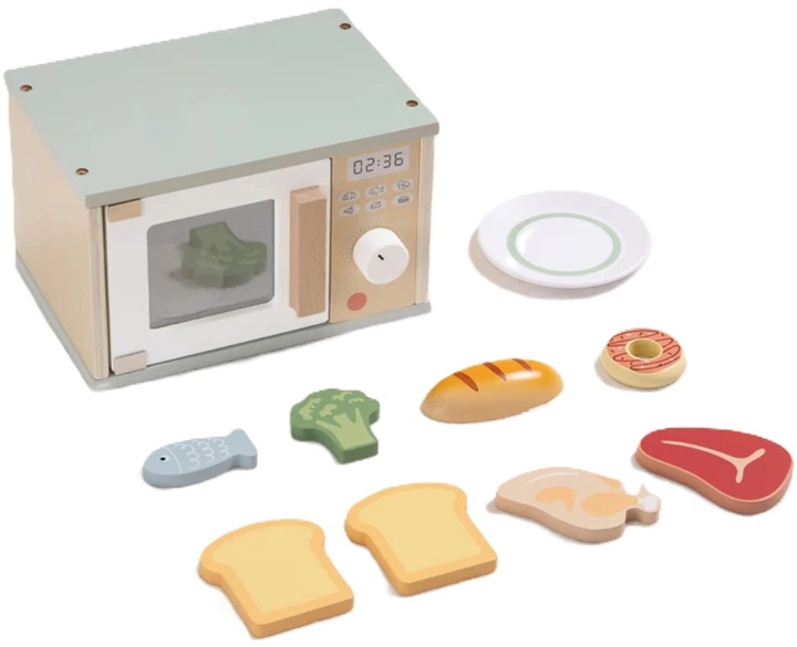Zestaw do zabawy Tooky Toy Kuchenka mikrofalowa z produktami spożywczymi TP525 (6976831553654) - obraz 2