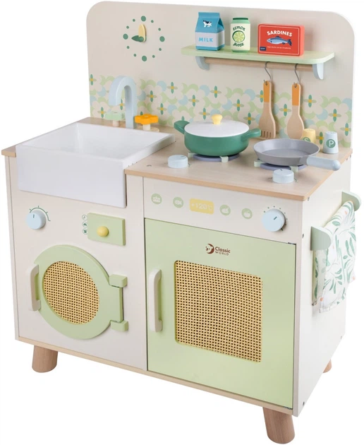 Zestaw do zabawy Classic World Kuchnia XXL wielofunkcyjna z pralką i akcesoriami CW50641 (6927049056413) - obraz 3