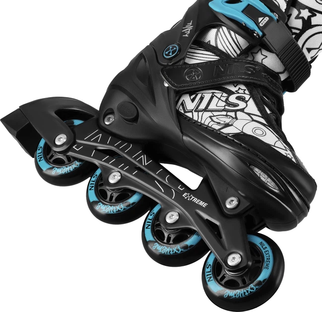 Łyżworolki Nils Extreme Płoza Hokejowa Tinty NH10907 S 31-34 Zielone (5905504101237) - obraz 7