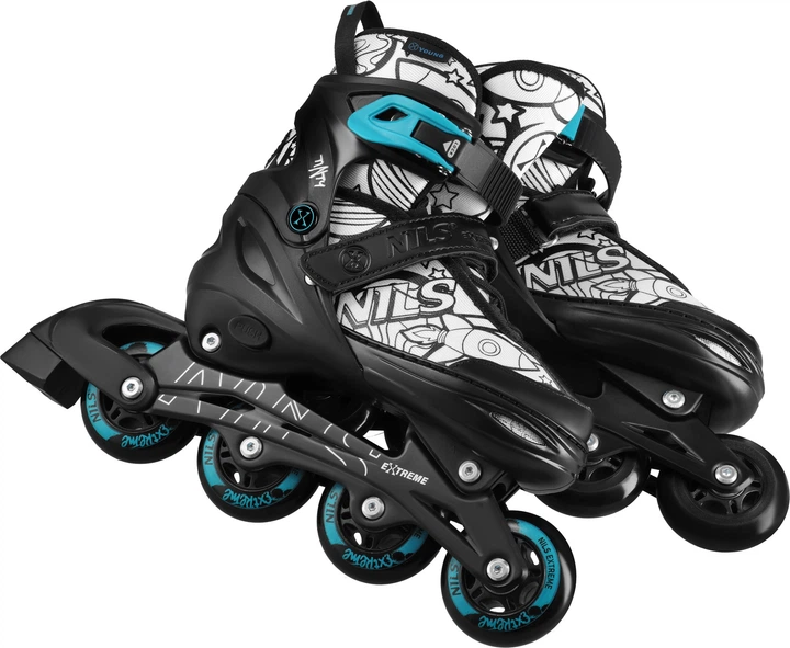 Łyżworolki Nils Extreme Płoza Hokejowa Tinty NH10907 S 31-34 Zielone (5905504101237) - obraz 9